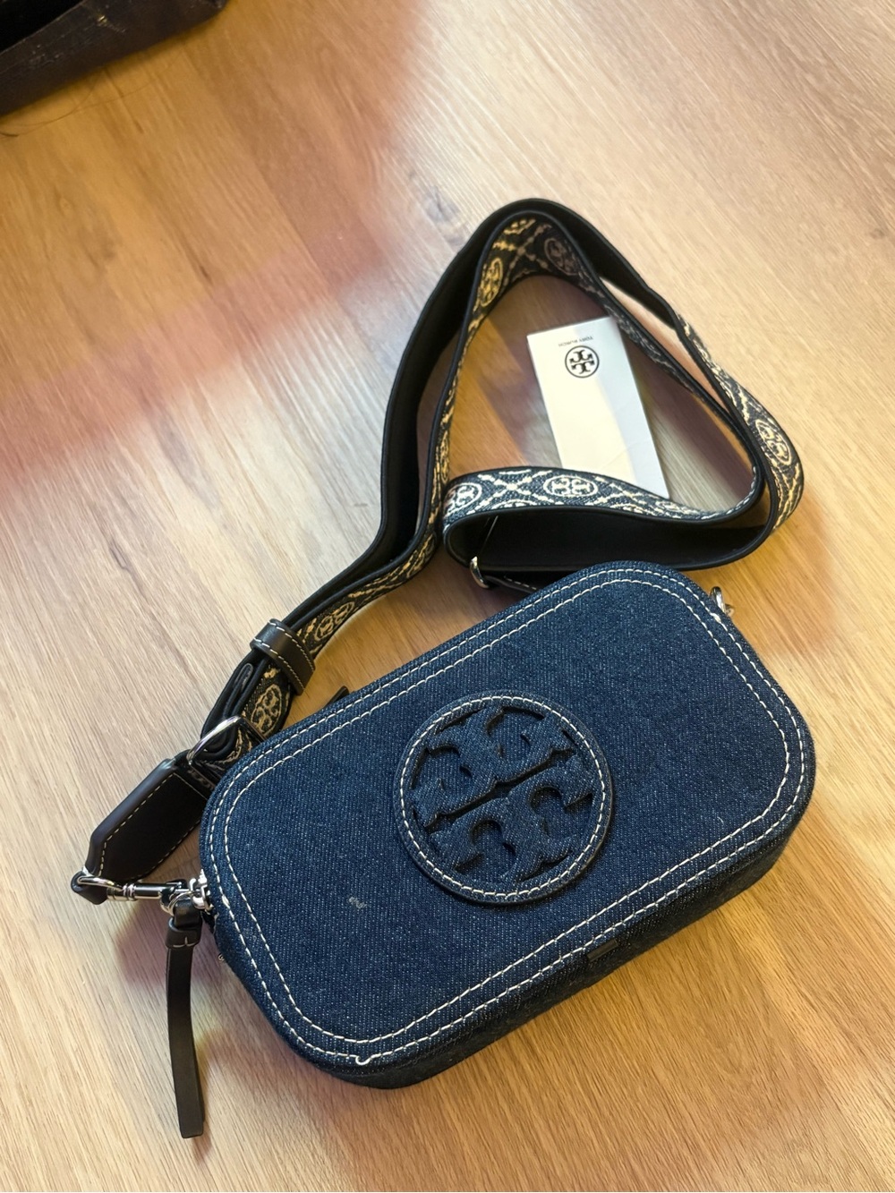 Tory Burch Mini Denim Miller Crossbody